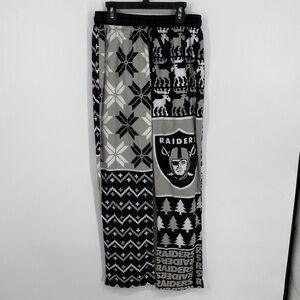 Raiders Themed Pajama Pants Women Size Medium